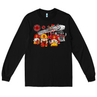 Black fire truck gnomes Long Sleeve Tee - Artiststas