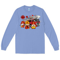 Colony Blue fire truck gnomes Long Sleeve Tee - Artiststas