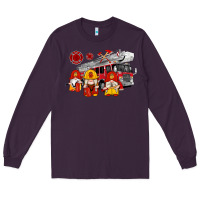 Plum fire truck gnomes Long Sleeve Tee - Artiststas