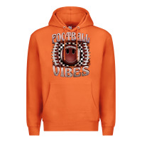 Carrot football vibes smiley face Premium Hoodie - BarkalooDesign