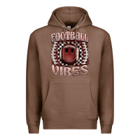 Chestnut football vibes smiley face Premium Hoodie - BarkalooDesign