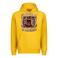 Lemon football vibes smiley face Premium Hoodie - BarkalooDesign