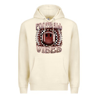 Sandshell football vibes smiley face Premium Hoodie - BarkalooDesign