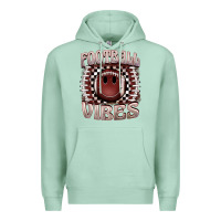 Football Vibes Smiley Face Premium Hoodie | Teevron