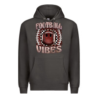 Smoke football vibes smiley face Premium Hoodie - BarkalooDesign