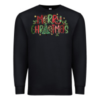 Black merry christmas Premium Sweatshirt - MaliasSmallBusiness
