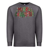 Charcoal Heather merry christmas Premium Sweatshirt - MaliasSmallBusiness