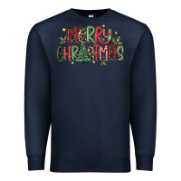 Navy merry christmas Premium Sweatshirt - MaliasSmallBusiness