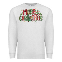 Oatmeal Heather merry christmas Premium Sweatshirt - MaliasSmallBusiness