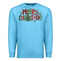 Ocean Blue merry christmas Premium Sweatshirt - MaliasSmallBusiness