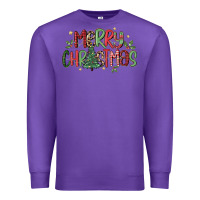 Purple merry christmas Premium Sweatshirt - MaliasSmallBusiness