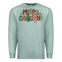 Seafoam merry christmas Premium Sweatshirt - MaliasSmallBusiness