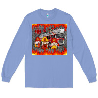 Colony Blue fire truck gnomes Long Sleeve Tee - Artiststas