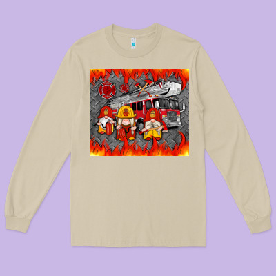 Fire Truck Gnomes Long Sleeve Tee Designed By Artiststas