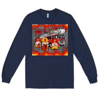 Navy fire truck gnomes Long Sleeve Tee - Artiststas