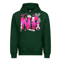 Forest Green breast cancer np nurse practitioner Urban Hoodie - texasbilliewilder