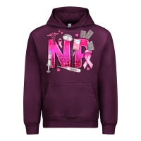Mauve Wine breast cancer np nurse practitioner Urban Hoodie - texasbilliewilder
