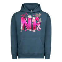 Pigment Midnight Navy breast cancer np nurse practitioner Urban Hoodie - texasbilliewilder