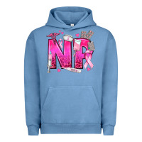 Pigment Pebble Blue breast cancer np nurse practitioner Urban Hoodie - texasbilliewilder