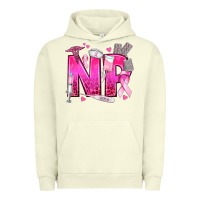 Pigment Pistachio breast cancer np nurse practitioner Urban Hoodie - texasbilliewilder