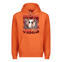 Carrot baseball vibes smiley face Premium Hoodie - BarkalooDesign