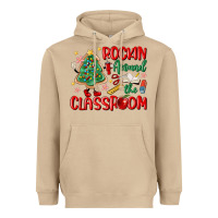 Mushroom rockin around the clasroom teacher Heavyweight Hoodie - MaliasSmallBusiness
