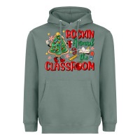 Sage rockin around the clasroom teacher Heavyweight Hoodie - MaliasSmallBusiness