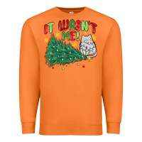 Carrot it wasn't me! christmas cat Premium Sweatshirt - MaliasSmallBusiness