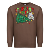 Chestnut it wasn't me! christmas cat Premium Sweatshirt - MaliasSmallBusiness