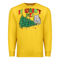 Lemon it wasn't me! christmas cat Premium Sweatshirt - MaliasSmallBusiness