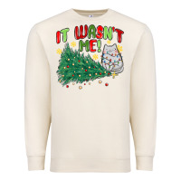 Sandshell it wasn't me! christmas cat Premium Sweatshirt - MaliasSmallBusiness