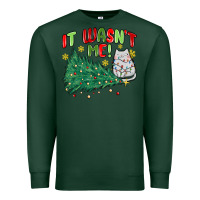 Sports Green it wasn't me! christmas cat Premium Sweatshirt - MaliasSmallBusiness