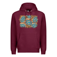 Burgundy gemstone wood leopard background Premium Hoodie - AdoDesignShop
