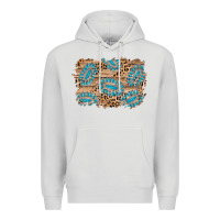 Dove Grey gemstone wood leopard background Premium Hoodie - AdoDesignShop