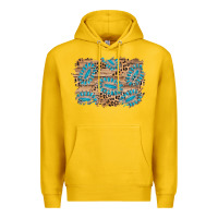 Lemon gemstone wood leopard background Premium Hoodie - AdoDesignShop