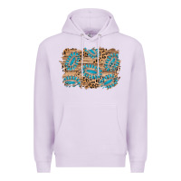 Lilac gemstone wood leopard background Premium Hoodie - AdoDesignShop