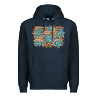Navy gemstone wood leopard background Premium Hoodie - AdoDesignShop