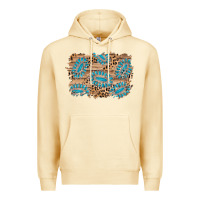 Pina Colada gemstone wood leopard background Premium Hoodie - AdoDesignShop