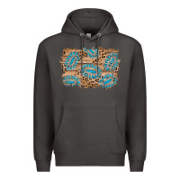 Smoke gemstone wood leopard background Premium Hoodie - AdoDesignShop
