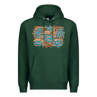 Sports Green gemstone wood leopard background Premium Hoodie - AdoDesignShop