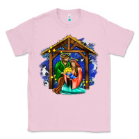 Bubblegum Pink jesus and mary with god Classic Tee - AdoDesignShop
