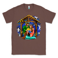 Chestnut jesus and mary with god Classic Tee - AdoDesignShop