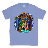 Colony Blue jesus and mary with god Classic Tee - AdoDesignShop