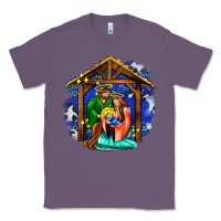 Lavender jesus and mary with god Classic Tee - AdoDesignShop