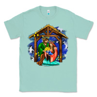 Seafoam jesus and mary with god Classic Tee - AdoDesignShop