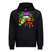 Black Halloween lips Urban Hoodie - NancyCooperArtShop
