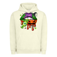 Pigment Pistachio Halloween lips Urban Hoodie - NancyCooperArtShop