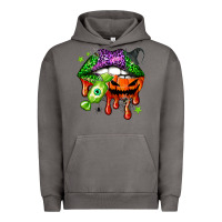 Pigment Tornado Halloween lips Urban Hoodie - NancyCooperArtShop