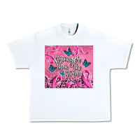 White stronger than the stormcancer Urban Heavy Tee - AdoDesignShop