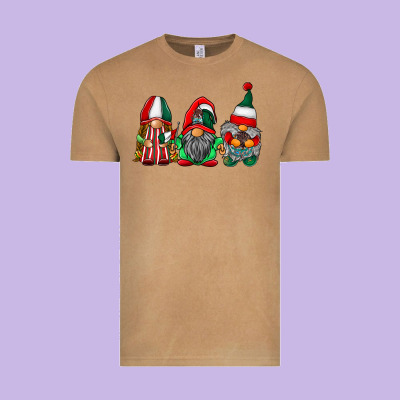 Mexican Flag Gnomes Vintage Tee Designed By Racoondesign